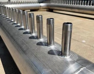 Anello distribuzione acqua in acciaio Inox 