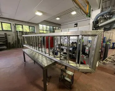 Produzione scala acciaio inox certificata ISO 3834