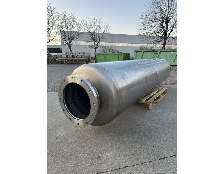 Silenziatore in acciaio inox per impianto area compressa