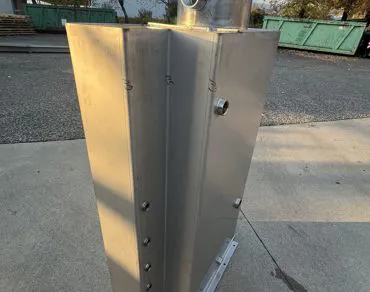 Realizzazione vasca distaccante in acciaio inox 