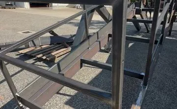 Struttura di scala industriale in acciaio certificata EN 1090 per acciaieria
