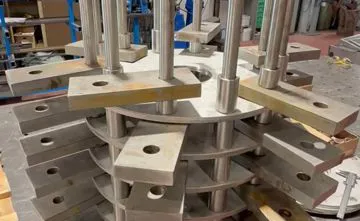 Rotore di mulino a martelli ricostruito per un'azienda alimentare